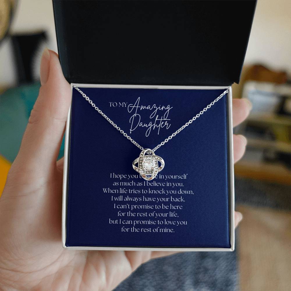 To My Amazing Daughter - Love Knot Necklace