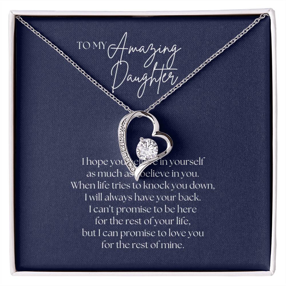 To My Amazing Daughter - Forever Love Necklace